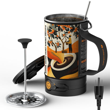 電動フレンチプレスコーヒーメーカー