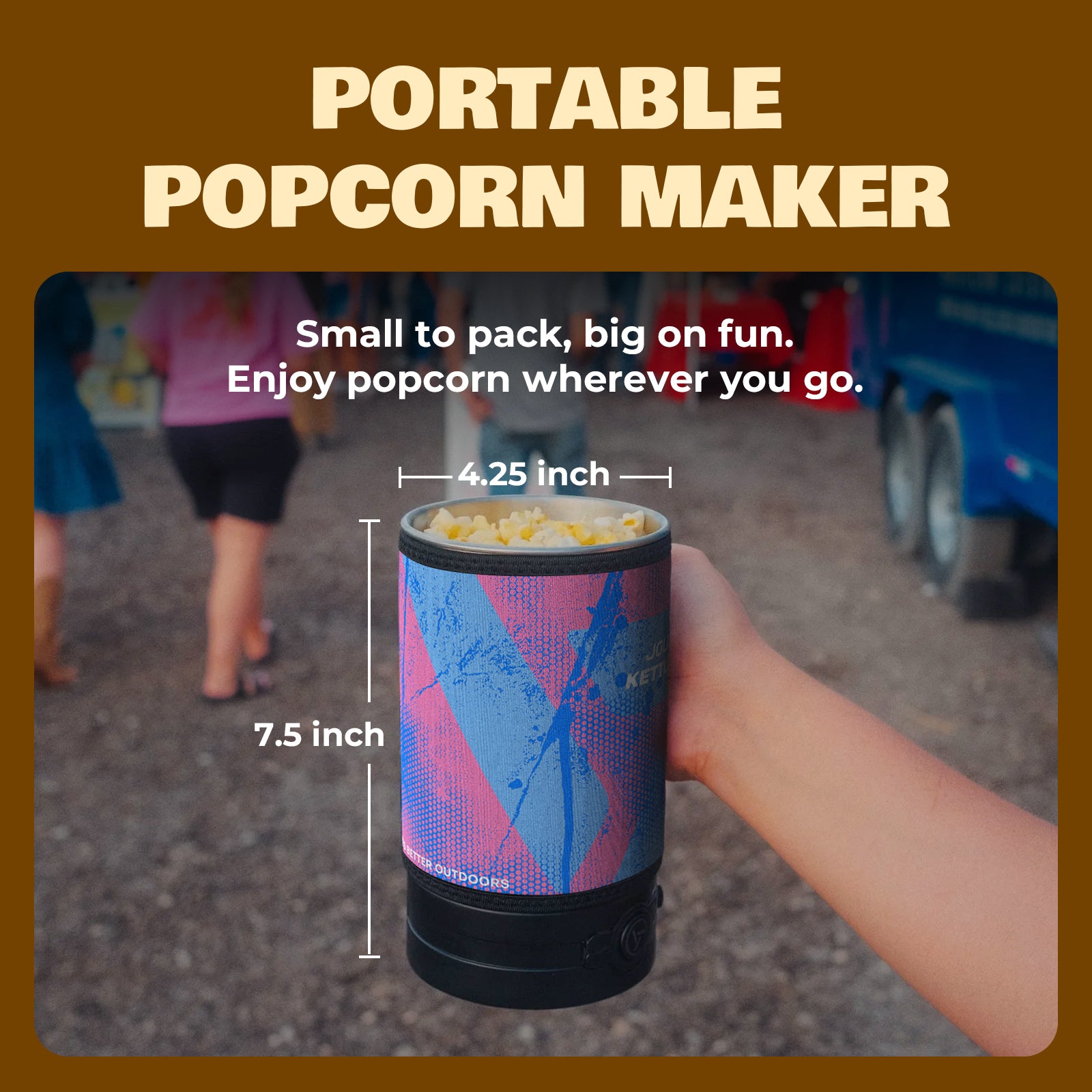 Portable Popcorn Maker